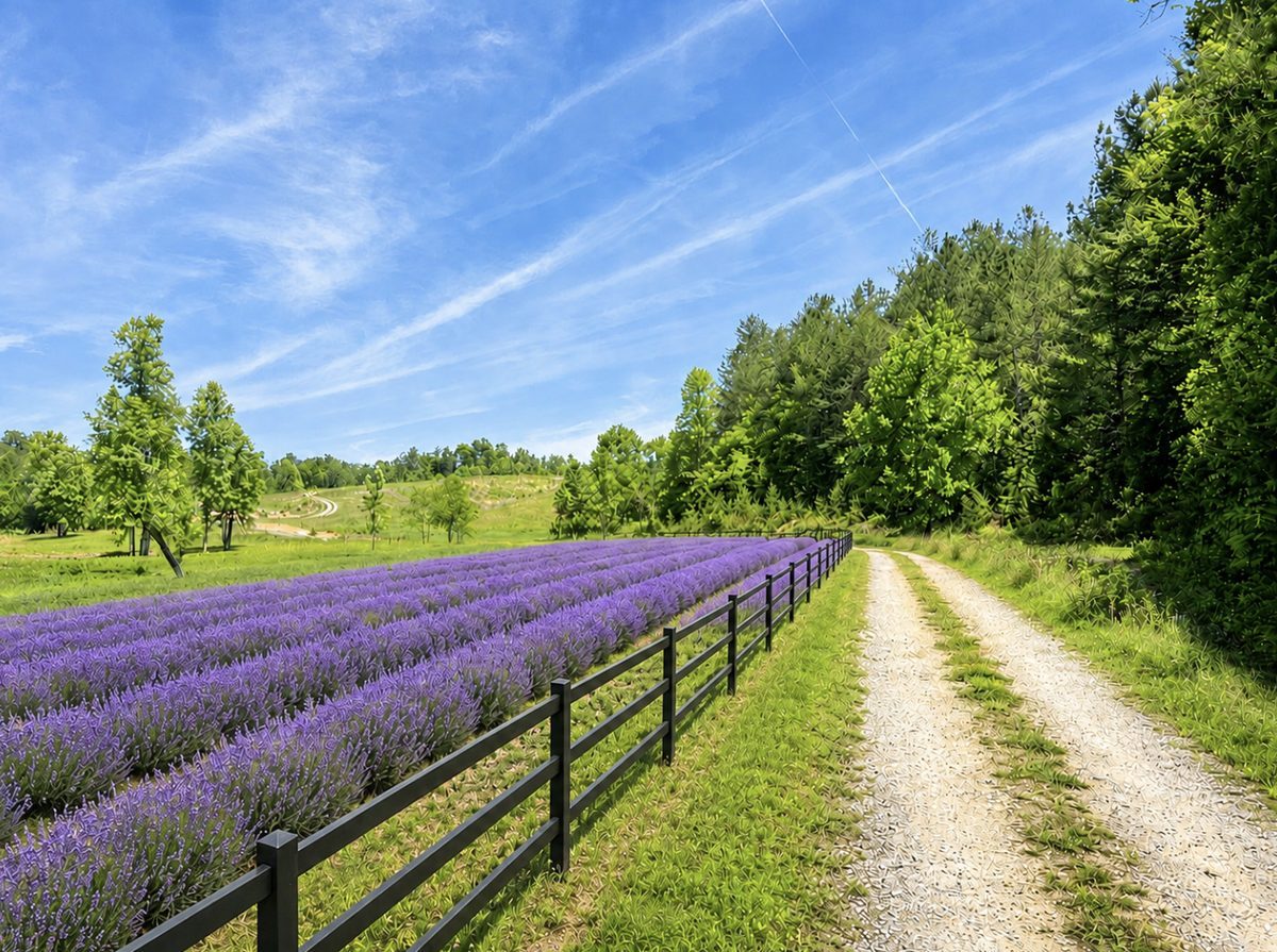 Lavender field rendering